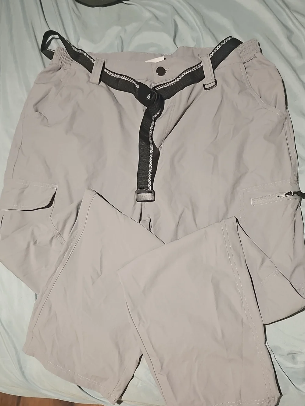 Men's Lightweight Cargo Pants - Light Gray